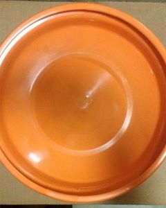 PAN UNIGROW 13" [330mm] ORANGE PLST 24DEG "V" BOTTOM